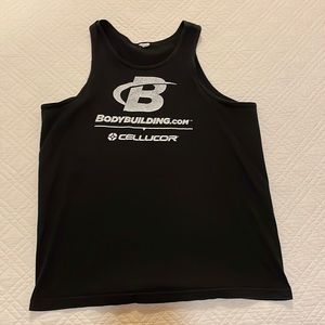 Black Bodybuilding.com Tank Top